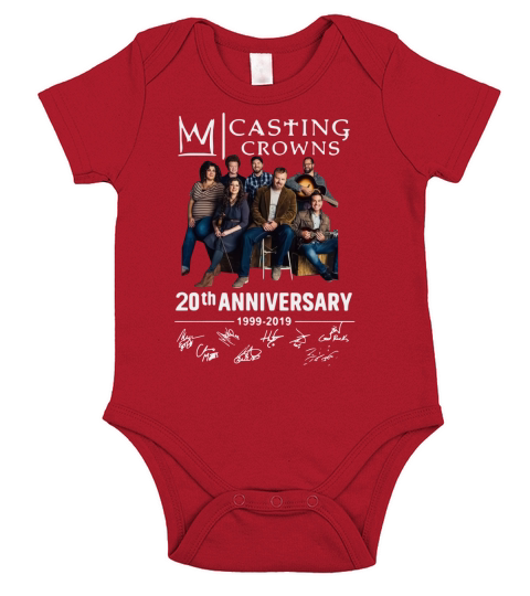20th Anniversary 1999-2019 Signatures Casting Crowns shirt Short Sleeve Baby One-Piece