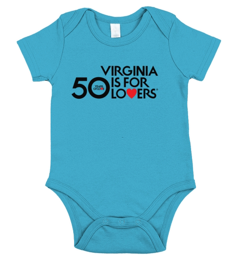 50 Years Of Love Virginia Is For Lovers shirt Short Sleeve Baby One-Piece