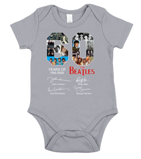 60 years of The Beatles 1960 2020 signatures autographed shirt Short Sleeve Baby One-Piece