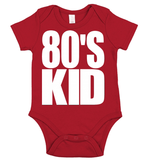 80s Kid Funny Vintage Costume Short Sleeve Baby One-Piece