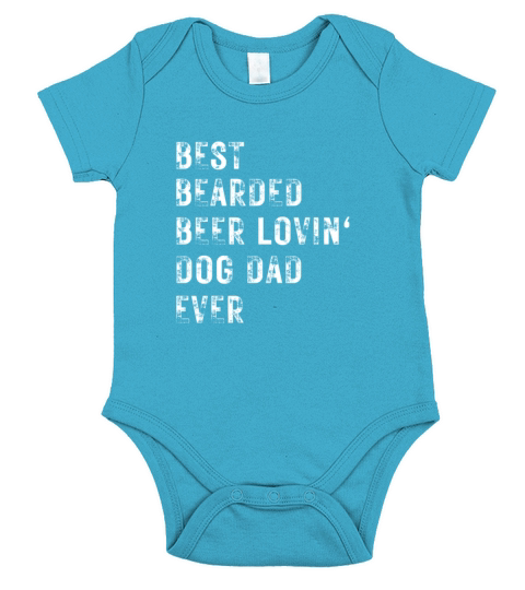 Best Bearded Beer Lovin Dog Dad Pet Lover Owner Cu Short Sleeve Baby One-Piece
