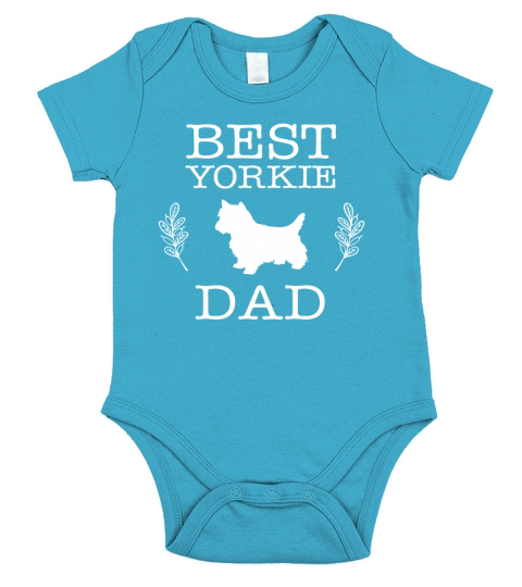 Best Yorkie Dad Shirt Funny Father_s Day Gift for Dog Lover Black Youth B071V3RC12 1 Short Sleeve Baby One-Piece