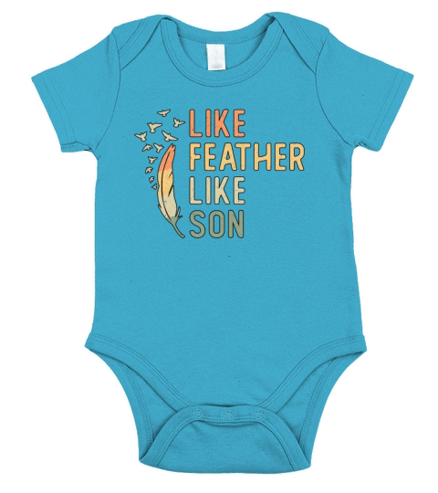 Bird Watching Like Feather Like Son Bird Watcher Short Sleeve Baby One-Piece