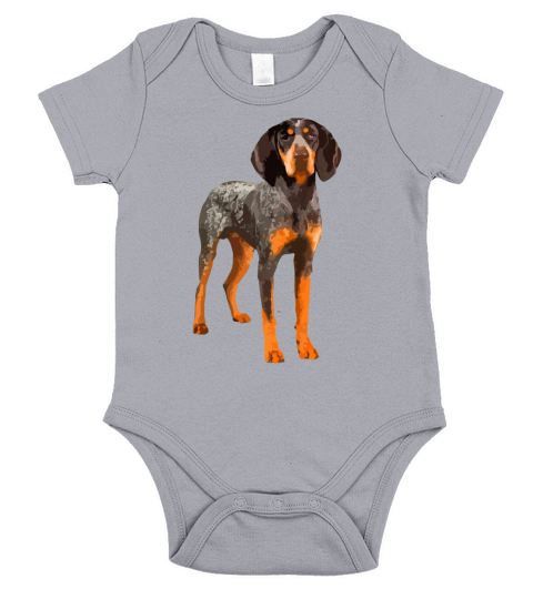 Bluetick Coonhound Shirt - Bluetick Coonhound Dog Body Shirt Short Sleeve Baby One-Piece