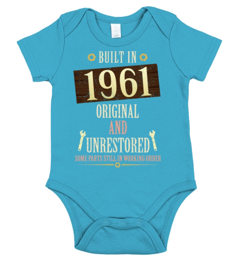 Built In The 1961 Original And Unrestored Short Sleeve Baby One-Piece