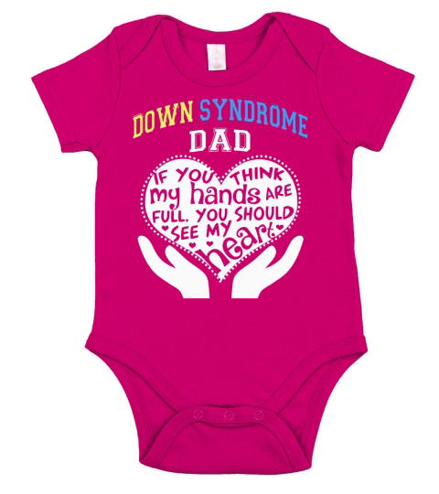 Dads Day - Down Syndrome Dad Short Sleeve Baby One-Piece