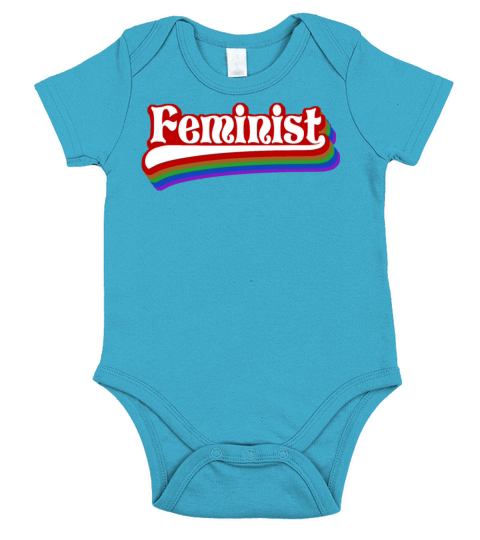 Feminist Vintage Retro Short Sleeve Baby One-Piece