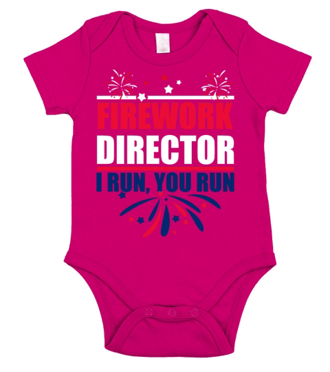 Firework Director i run you run Short Sleeve Baby One-Piece