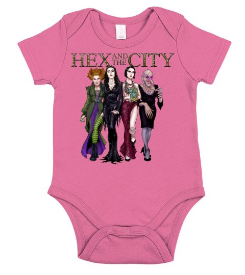 Hex And The City shirt Short Sleeve Baby One-Piece