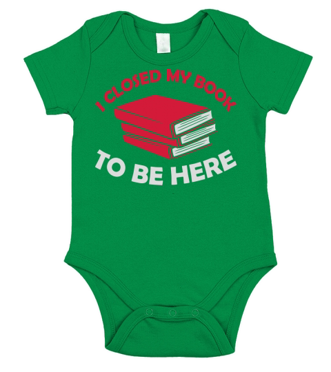 I closed my book Short Sleeve Baby One-Piece