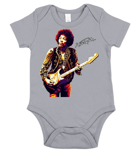 Jimi Hendrix Signauture Short Sleeve Baby One-Piece