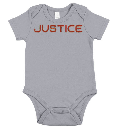 Justice Aesthetic Text Short Sleeve Baby One-Piece