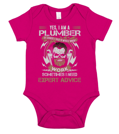 Plumber Expert Adivice Short Sleeve Baby One-Piece