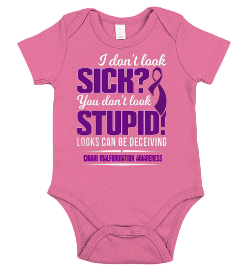 Sick1  Chiari Malformation Short Sleeve Baby One-Piece