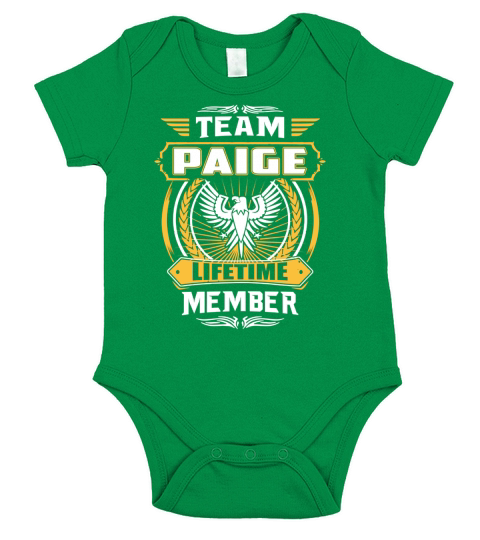 Team PAIGE lifetime member Short Sleeve Baby One-Piece