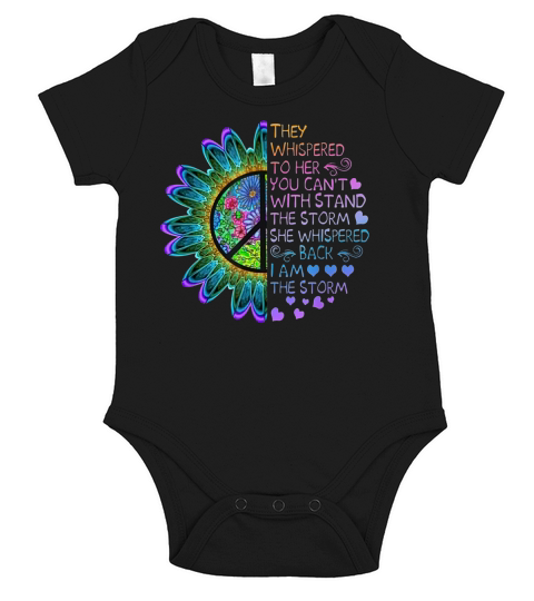 They whispered to her you cant with stand the storm she whispered back i am the storm Short Sleeve Baby One-Piece