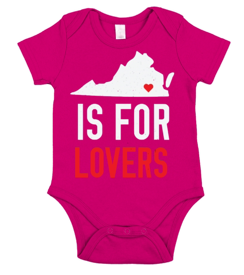 Throwback Vintage Virginia Lovers Distressed Short Sleeve Baby One-Piece