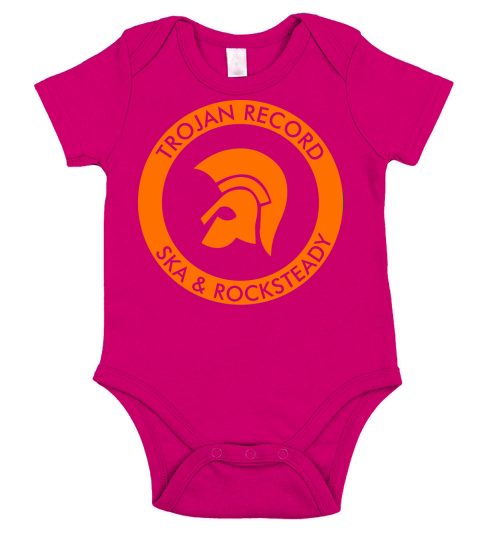 Trojan records Circle Logo Short Sleeve Baby One-Piece
