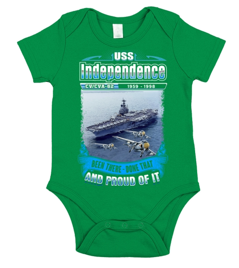 USS Independence (CV-62) - Coffee Mug (colored) Short Sleeve Baby One-Piece