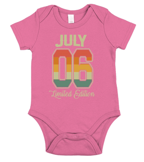 Vintage 16th Birthday July 2006 Sports Gift Short Sleeve Baby One-Piece