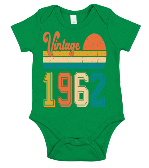 Vintage 1962 birthday gift Short Sleeve Baby One-Piece