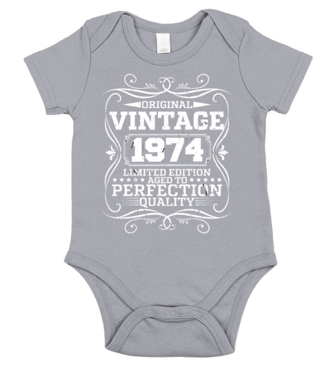 Vintage 1974 Original Limited Edition Short Sleeve Baby One-Piece