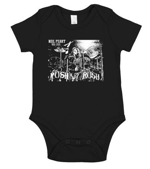 Vintage Neil Memory Peart In Loving Drummer Best Short Sleeve Baby One-Piece