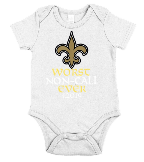 Worst Non call Ever We Were Robbed orleans saints Short Sleeve Baby One-Piece
