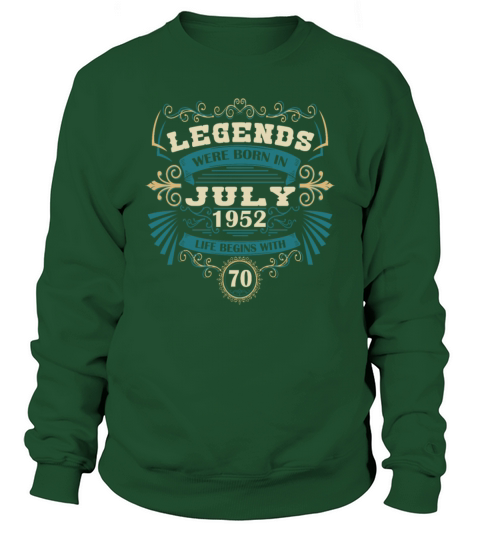 Funny Sayings for 50th Birthday July 1952 Vintage Sweatshirt Unisex