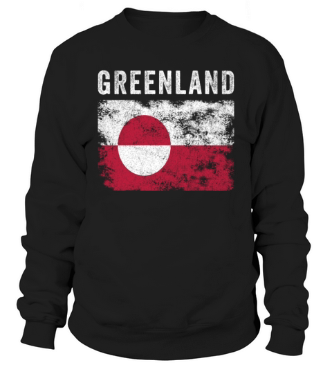 Greenland Flag Vintage Greenlander Flag Sweatshirt Unisex