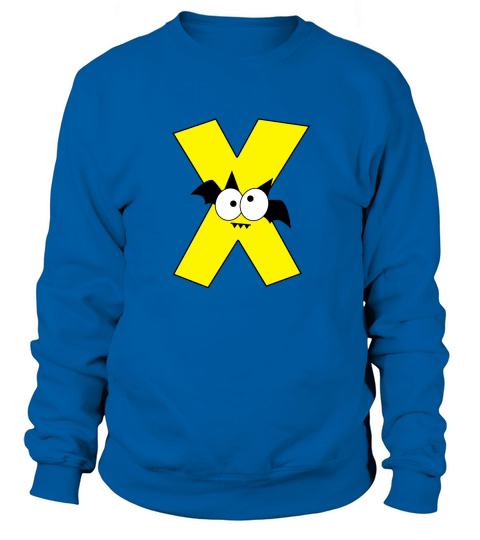 Halloween Alphabets Clipart X Sweatshirt Unisex