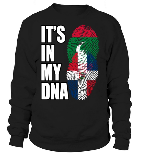Maldivian And Dominican Mix Heritage DNA Flag Sweatshirt Unisex
