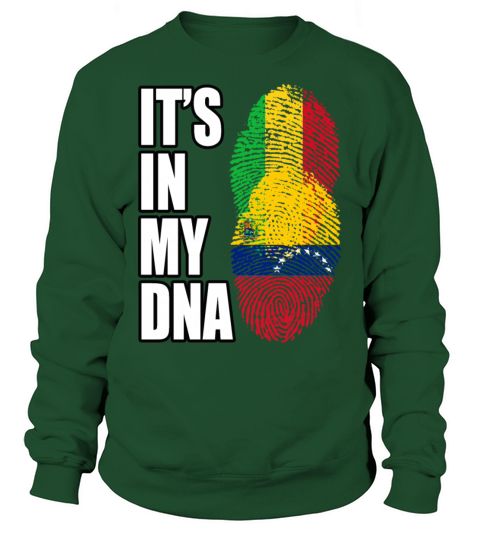 Malian And Venezuelan Mix Heritage DNA Flag Sweatshirt Unisex