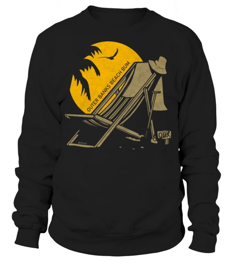 Outer Banks Beach Bum OBX Gold Vintage Sweatshirt Unisex