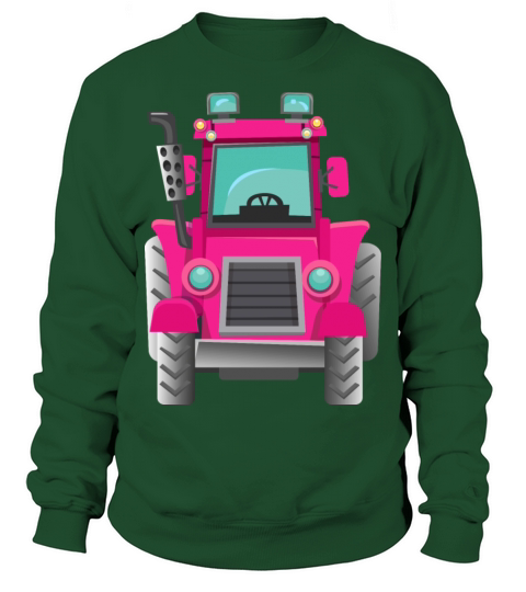Pink Tractor Sweatshirt Unisex