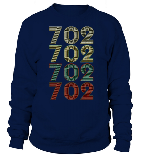 Retro America State Flag Area Code Nevada Sweatshirt Unisex