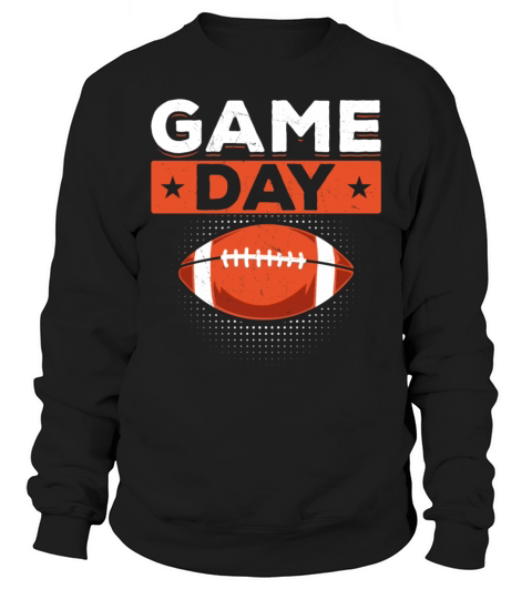 Retro American Football Game Day Sweatshirt Unisex