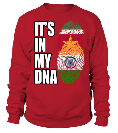 Surinamese And Indian Vintage Heritage DNA Flag Sweatshirt Unisex