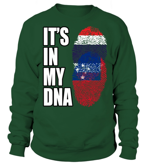 Thai And Samoan Vintage Heritage DNA Flag Sweatshirt Unisex