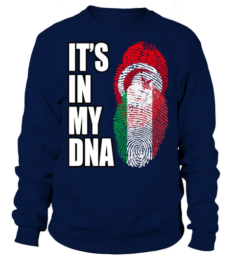 Tunisian And Italian Mix Heritage DNA Flag Sweatshirt Unisex