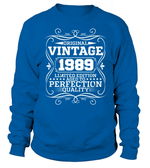 Vintage 1989 Original Limited Edition Sweatshirt Unisex