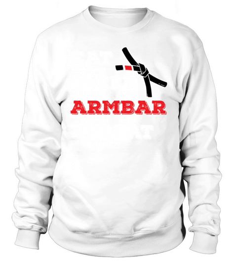 Vintage BJJ Eat Sleep Armbar Repeat Grappling Jiu Sweatshirt Unisex