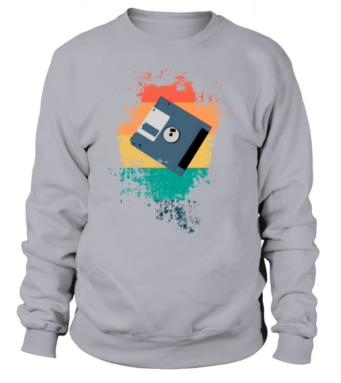 Vintage Floppy Disk Sweatshirt Unisex