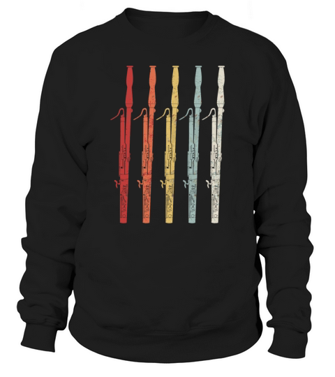 Vintage Retro 70S Bassoon For Bassoonist Sweatshirt Unisex