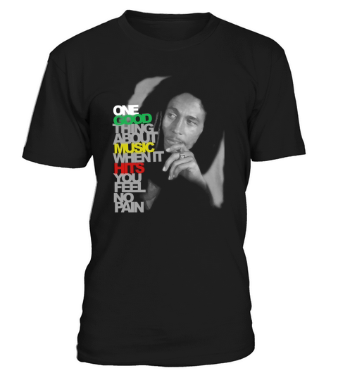 BOB MARLEY GOOD MUSIC HITS BLACK T-SHIRT T-Shirt Unisex