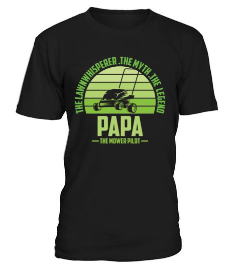 Funny Papa Lawn Mowing Shirt Lawn Mower Mow Summer T-Shirt Unisex