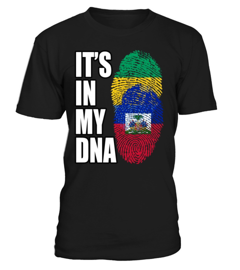 Gambian And Haitian Mix Heritage DNA Flag T-Shirt Unisex