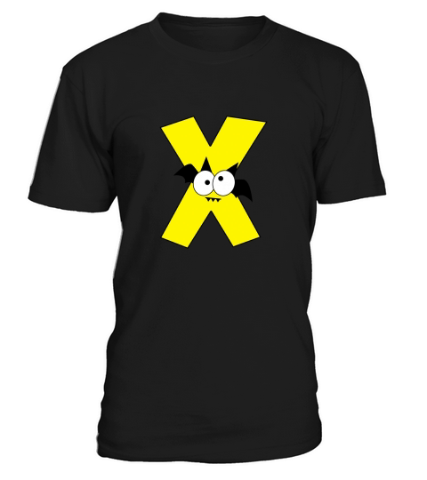Halloween Alphabets Clipart X T-Shirt Unisex
