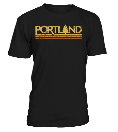 Retro Vintage Portland Oregon T-Shirt Unisex