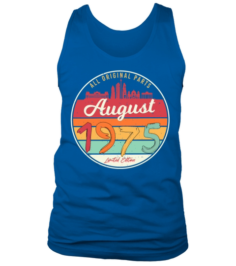 1975 In August Vintage Tank Top Unisex